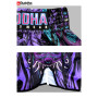 Buddha Fight Wear - Pantalon Muay Thai et Kick Boxing Modèle Européen Geisha - Tissu Satin Premium - Nouveau Motif Européen - Gr