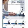 Earto Clavier iPad 11 A16(2025) /10eme Generation 2022, Coque Clavier iPad 10eme Generation avec Touchpad, Eclairage 7 Couleurs,