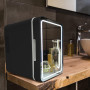 Olvy Réfrigérateur Cosmétique 4 Litres, Mini Frigo, Mini Réfrigérateur Portable Avec Miroir LED, Petit Réfrigérateur pour Soins 