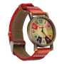 SALUTUYA Montre bohème, Montre Femme Pas Cher Montre Vintage Femme Montre Hippie Multicolore Bracelet en Cuir PU Style bohème La