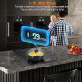 KICHPOWER Plaque Induction 2 feux Encastrable, Plaque de Cuisson Electrique 30cm, Commande Tactile, 3300W, 9 niveaux de puissanc