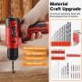 Kit d’outils 233 pièces avec perceuse sans fil, boîte à outils complète pour bricolage à domicile comprenant tournevis, pinces, 