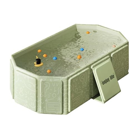 Baignoire pliable bébé – Baignoire bébé portable pour enfants 0-8 ans, Baignoire enfant pliable pour douche avec bouchon de vida