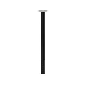 IKEA Pied de Table OLOV en Acier - laqué Noir - Réglable Entre 60 et 90 cm - avec Capuchon de Protection pour Le Sol et vis pour