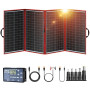 DOKIO 300W Kit Panneau solaire PLIABLE portable MONOcristallin avec 2 ports USB Pour Plein air