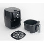 Home Trends Mini friteuse à air chaud avec contrôle de la température programmable, 1400 W, minuterie de 30 minutes, friture san