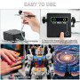 Roizefar Aérographe Kit Complet 55 PSI, Double Action Anti-bouchage pour Maquette avec des Nettoyants 4x100ml, 3 Tailles de Buse