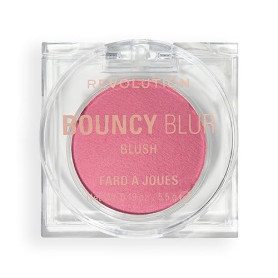 Revolution Bouncy Blur Blush, maquillage joues et lèvres, formule modulable à effet floutant, Blurry Rose, Végan et non testé su