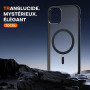 TOCOL Coque Magnétique pour iPhone 11 Pro Max 6,5 Pouces, Compatible avec MagSafe, Coque Mat Translucide Fine Antichoc, Noir