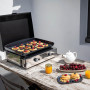 Plancha gaz 5000w plaque fonte émaillée 47x36cm - 555032010701