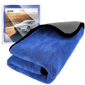 Airlab XXL Chiffon Microfibre Séchage Voiture 90x60CM, 500GSM Serviette Super Absorbant Anti Rayures Polissage Detail Auto Moto