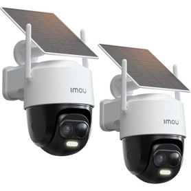 Imou 3K Caméra Surveillance WiFi Exterieure sans Fil Solaire avec Batterie 5000mAh,Caméra Solaire Exterieur 360° PTZ,Détection d