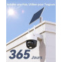 Imou 3K Caméra Surveillance WiFi Exterieure sans Fil Solaire avec Batterie 5000mAh,Caméra Solaire Exterieur 360° PTZ,Détection d
