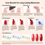 PEACECOLOR 40pcs Vernis Semi Permanent, 35 Couleurs Vernis Gel UV Semi Permanent Blanc Rouge Rose Bleu avec 5pcs Base Top Coat V