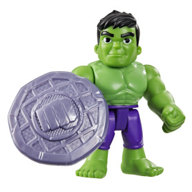 Marvel Spidey et Ses Amis Extraordinaires, Figurine Hulk de 7,5 cm avec Accessoire, Jouets de Super-héros pour Enfants, dès 3 An