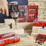 Geinxurn Coffret de 42 Embouts de Vissage en Acier S2 Magnétique, (TX-, TR-, PZ-, PH-, SL-, Hex-) Emoubut pour Tournevis Visseus
