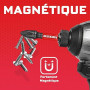 Geinxurn Coffret de 42 Embouts de Vissage en Acier S2 Magnétique, (TX-, TR-, PZ-, PH-, SL-, Hex-) Emoubut pour Tournevis Visseus