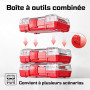 Geinxurn Coffret de 42 Embouts de Vissage en Acier S2 Magnétique, (TX-, TR-, PZ-, PH-, SL-, Hex-) Emoubut pour Tournevis Visseus