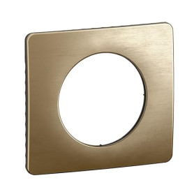 LEGRAND - Plaque Céliane - Plaque de Finition pour Prises et Interrupteurs Céliane - 1 poste - Bronze satiné