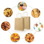 Lot de 40 Sacs Marrons Cabas en Papier Kraft avec Poignées, Cadeaux en Papier Petits sacs de Transport, sacs de Fête pour la Nou