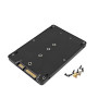 JZK Adaptateur M.2 NGFF SSD vers SATA 2,5 Pouces, 7 mm d'épaisseur boîtier Disque Dur, convertisseur SSD NGFF basé sur clé B & M