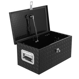 Garvee Coffre à outils robuste 20 pouces en aluminium pour pick-up - Étanche, sécurisé, avec serrure, clés et poignées latérales