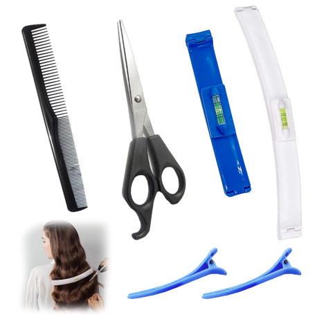6pcs Creaclip Coupe Cheveux Soi MêMe Clip Couper Cheveux Soi Meme Coiffure Outils Cheveu Clip De Coupe De Cheveux Frange Aide Se