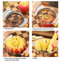 Ruvan Coupe Pomme, Trancheuse Et Vide pomme, Découpe pomme, 1 Coupe pomme Et Fruits En Acier Inoxydable, Tranche Pour Les Pommes
