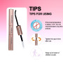 Colle Faux Cils Waterproof LAUBESS Colle Extension Cils Bond and Seal Depose Extension Cils Lash Clusters 10ml (Black/Clear)