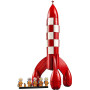 LEGO Ideas La Fusée de Tintin - Maquette de Navette Spatiale pour Adulte - Décoration de Bureau DIY avec 5 Minifigurines & Figur
