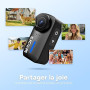 SJCAM C110Plus Mini Caméra Vlog Sport 4K sans Carte, Caméra Corporelle 170° FOV, Enregistrement Audio et Vidéo, 8X Zoom, Stabili