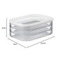 Mepal - Modula boîte à charcuterie 3 étages – Blanc – boîte de rangement frigo pour charcuterie - trois boîtes de conservation s