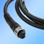 CERRXIAN Câble de batterie pour moulinet de pêche électrique, câble d'alimentation 2 broches pour moulinet de pêche électrique,