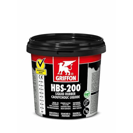 ENDUIT ÉCOLOGIQUE HBS 200 CAOUTCHOUC LIQUIDE 1L GRIFFON