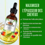 Huile de Batana pour Cheveux 60 ml, 100% Pure Pressée à Froid, Favorise la Croissance, Nourrit le Cuir Chevelu, Prévient la Chut