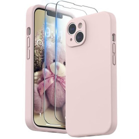 SURPHY Coque Silicone Liquide Compatible avec iPhone 14 Coque, Protection Individuelle pour Chaque Objectif Épaissie Silicone Pr