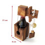 CASSE TÊTE pour BOUTEILLE de Bière. Jeu puzzle en bois massif aux normes CE, marque française Le Délirant®, difficulté 3/6. Tent