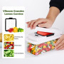 Coupe Legumes Multifonctions, Decoupe Legumes avec 2 Lames Interchangeables, Mandoline Professionnelle Cuisine, Coupe Oignon Man
