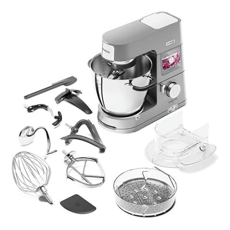 Robot de cuisine Kenwood – KCL95.424SI, Robot de cuisine avancé – Multiples fonctions pour cuisson et préparation, moteur puissa
