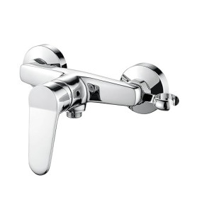 Ibergrif M12059-1 Mitigeur monocommande Douche, Robinet Douche Universel Filetage G1/2, Mitigeur de Douche Mural avec Support de