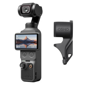 Bundle Standard DJI Osmo Pocket 4, caméra vlog de Poche avec nacelle, capteur CMOS 1 Pouce et 4K/240 IPS, stabilisation sur 3 Ax