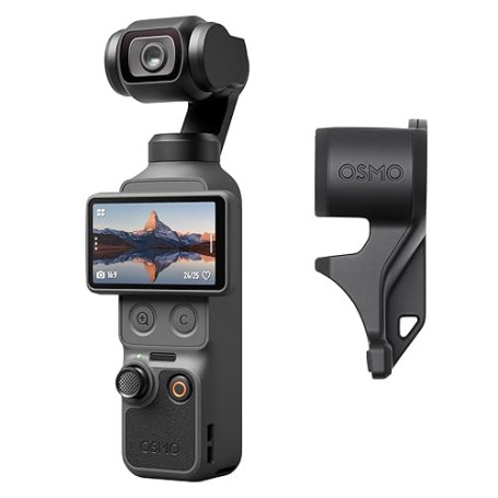 Bundle Standard DJI Osmo Pocket 4, caméra vlog de Poche avec nacelle, capteur CMOS 1 Pouce et 4K/240 IPS, stabilisation sur 3 Ax