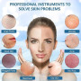 ACWOO Épurateur de Peau, Nettoyeur de Peau Ultrasonique avec 4 Modes, Ultrasonique Épurateur Visage, Skin Scrubber, Appareil de