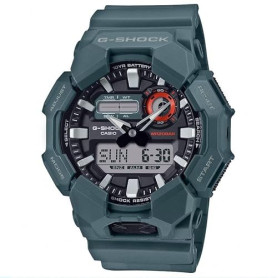 Casio Montre G-Shock GA-010-2AER, Analogique - Numérique, Résistant aux Chocs, Résistant à L'eau, Gris, gris