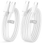 Cable iPhone 17 16 15 [1M+2M/Lot de 2], 60W Cable USBC USBC Charge Rapide Câble Type C cable Chargeur USB C 2M Fil iphone Cordon
