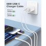 Cable iPhone 17 16 15 [1M+2M/Lot de 2], 60W Cable USBC USBC Charge Rapide Câble Type C cable Chargeur USB C 2M Fil iphone Cordon