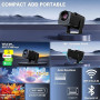 [App intégrée] Vidéoprojecteur 4K 1080P, Mini Projecteur Portable WiFi 6 BT 5.4, Projecteur Full HD 1080P Compatible Con HDMI/TV