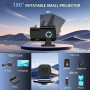 [App intégrée] Vidéoprojecteur 4K 1080P, Mini Projecteur Portable WiFi 6 BT 5.4, Projecteur Full HD 1080P Compatible Con HDMI/TV