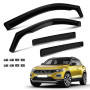 Déflecteurs d'air pour vitres de Remplacement pour VW T-ROC 2017-2024, Jeu de 4 déflecteurs d'air Noirs à Coller, déflecteurs de