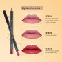 LOPHE 12 Couleurs Lipliner Crayon Set,Nude Crayons à Lèvres,Crayon à Lèvres Onctueux et Crémeux,Imperméable à l'Eau Lèvres Maqui